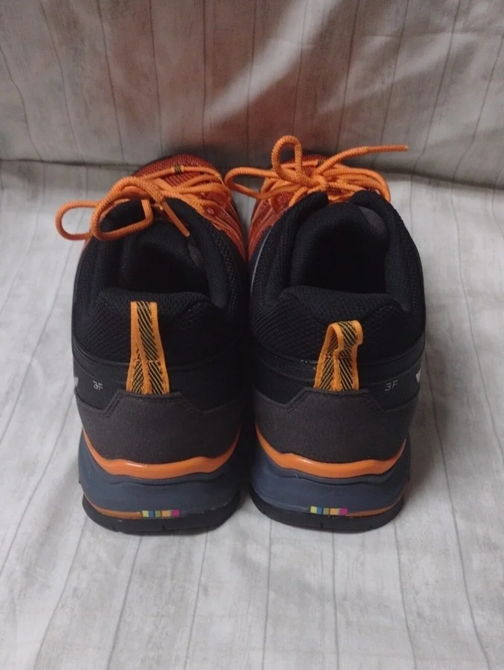 Salewa Men's Orange And Black Hiking Shoes (J1113)